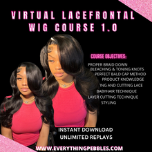 Load image into Gallery viewer, Lacefrontal Wig Course 1.0