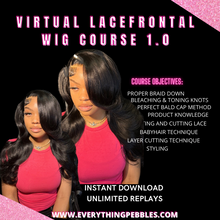 Load image into Gallery viewer, Lacefrontal Wig Course 1.0
